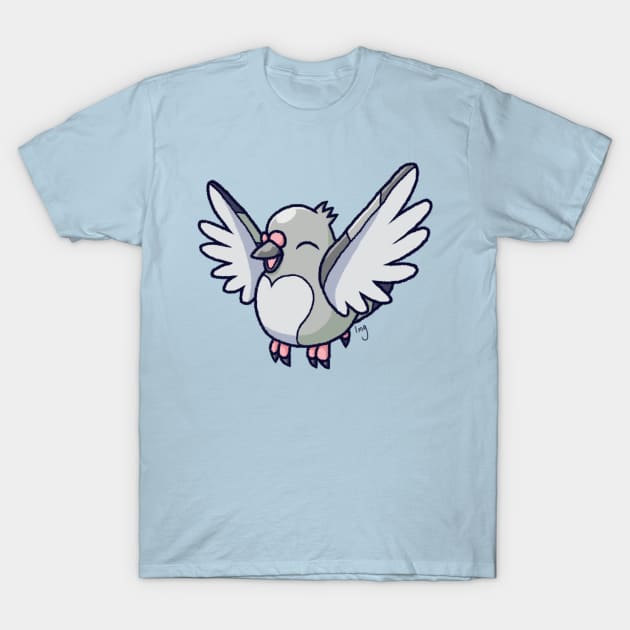 1217 Tiny Pigeon T-Shirt by MeenGreenie